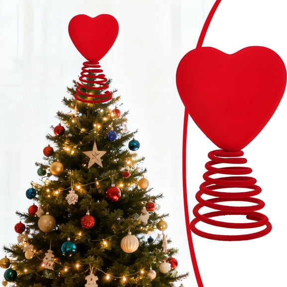 Spring Tree Top Star Ornament Christmas Tree Topper Star Decoration Holiday Decor Indoor Home Mantel Shelf Centerpiece Easy Install Clip Base Classic Festive Accent Christmas Tree