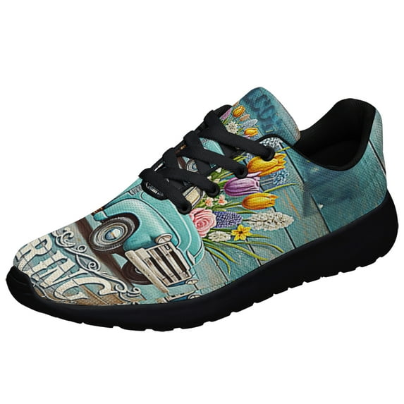 Spring Truck Flower Shoes Sneakers Black Size 4