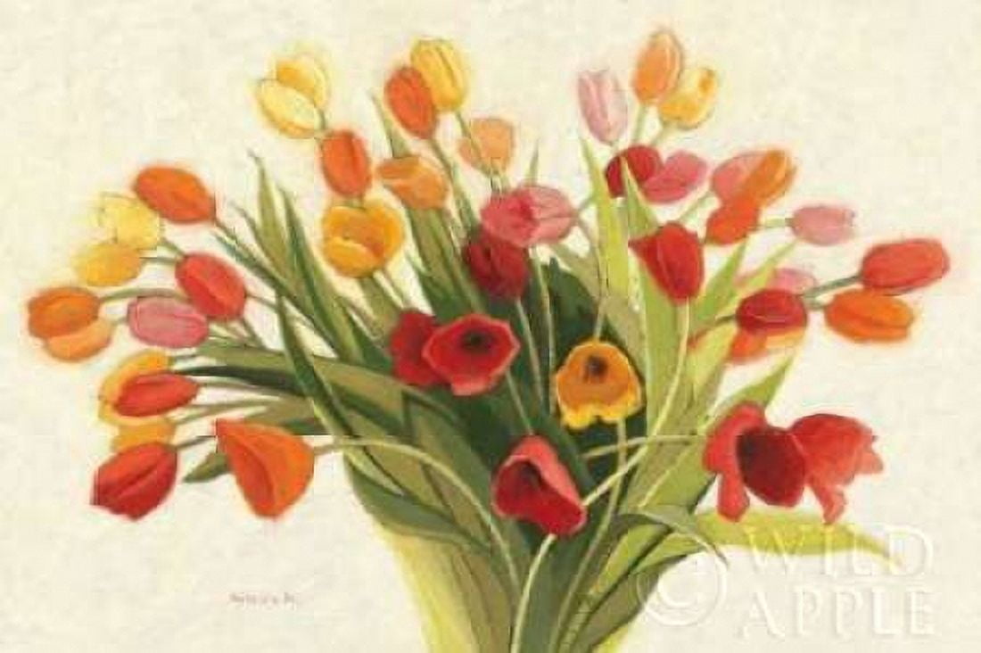 Spring Tulips Canvas Art - Shirley Novak (24 x 36)
