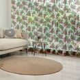 thumbnail image 1 of Spring Tulle Curtains with Rod Pocket, Redcurrant Branches with Leaves Grape Harvest Agriculture Fruit Illustration, Sheer Drape for Wedding Party 2 Panels, 7 Sizes, Fern Green Ruby, by Ambesonne, 1 of 3