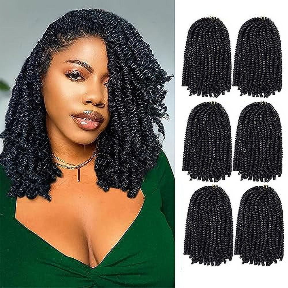 Spring Twist Hair 10 Inch Spring Twist Crochet Hair 6 Packs Spring