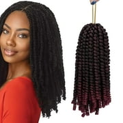 Spring Twist Hair for Braids 1 pack/lot 30strands Jamaican Bounce Crochet Hair Extensions 8 Inches Locs Ombre Colors Passion Spring Twist Crochet Hair for Women 6 Colors