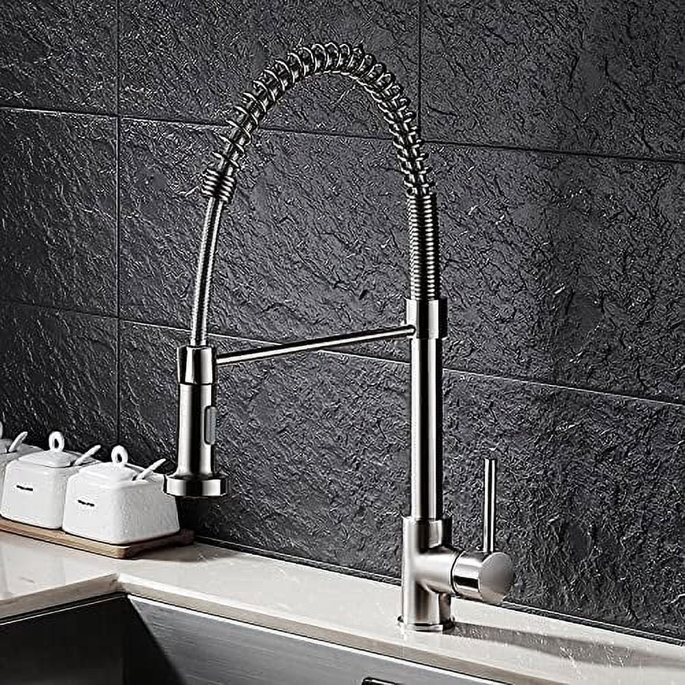 Sink Rotation Spring Type Kitchen Faucet with 360 Degree Rotation Kitchen Sink ...