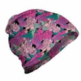 thumbnail image 1 of Spring Unisex Beanie, Spring Tones Retro Peonies, Hiking Outdoors, Multicolor, by Ambesonne, 1 of 1