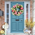 thumbnail image 1 of Spring & Valentine's Day Wreath for Front Door, Artificial Plants & Flowers Wreath with Greenery, Winter Wreath for Front Porch, Faux Hydrangea Wedding Decor, 1 of 6