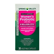 Spring Valley 5-in-1 Womens Probiotic with Zinc Vegetable Capsules, 30 Count