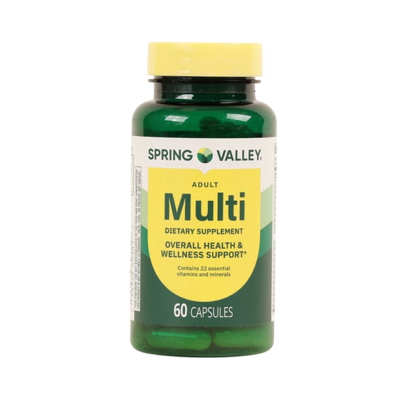 Spring Valley Adult Multivitamin Capsules; 60ct, 30 Day Supply
