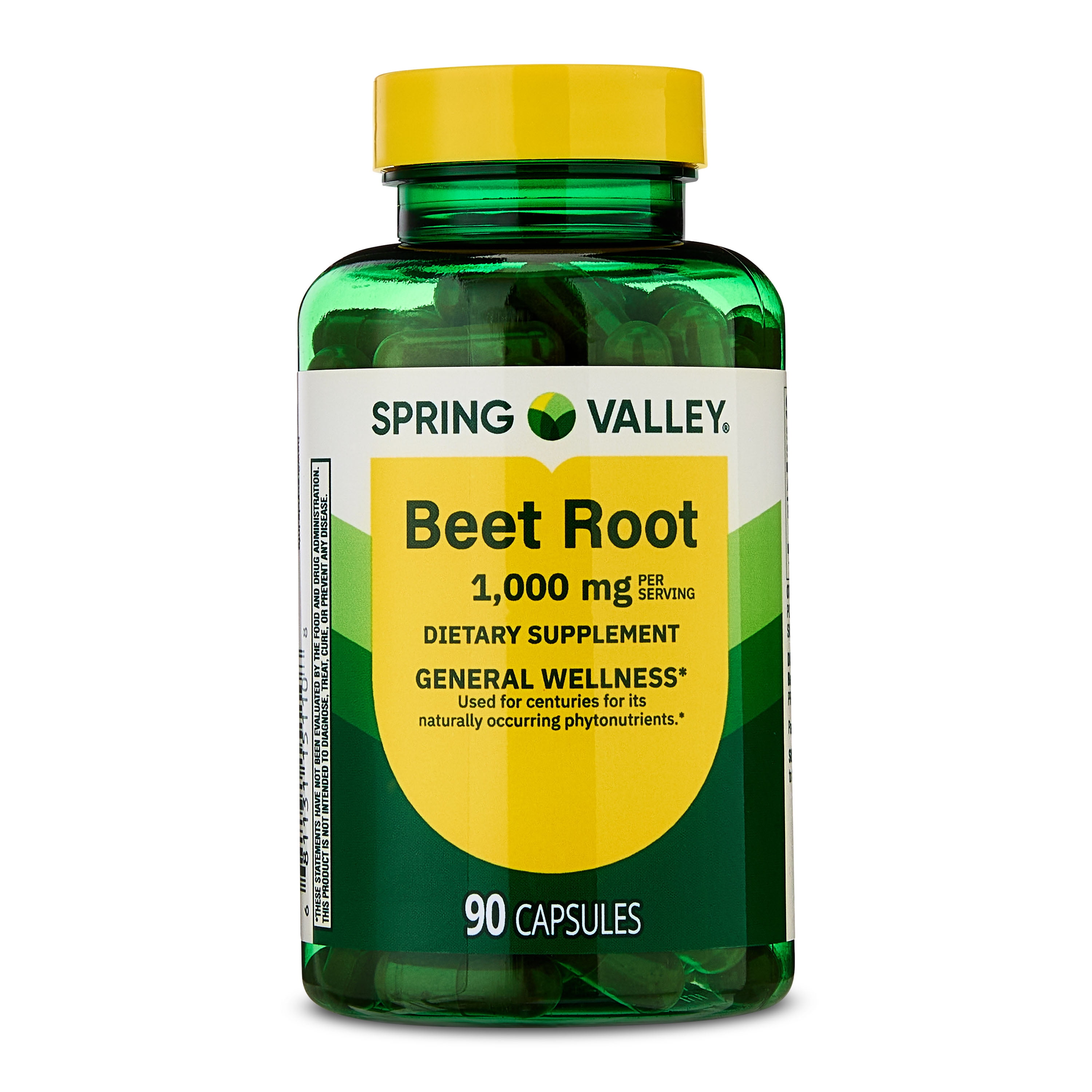 Spring Valley Beet Root General Health & Wellness Dietary Supplement, 1000 mg, 90 Count