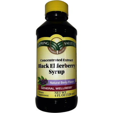 Spring Valley Black Elderberry Extract Syrup 4 Fl Oz
