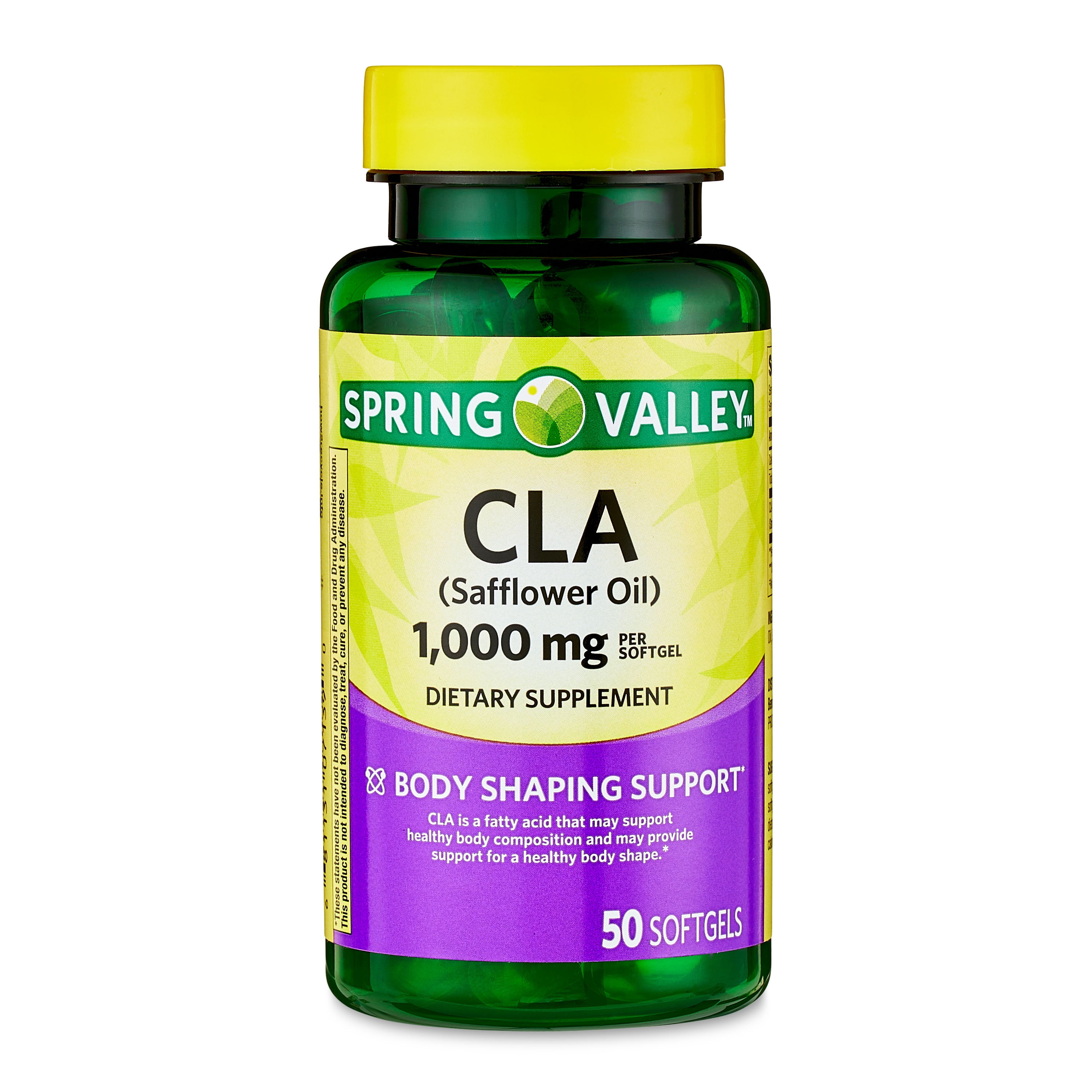 Spring Valley CLA (Safflower Oil) Softgels Dietary Supplement, 1,000 mg