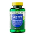 thumbnail interactive-video image 1 of Spring Valley Calcium Bone Health Dietary Supplement Tablets, 600 mg, 100 Count, 1 of 12