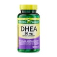 thumbnail image 1 of Spring Valley DHEA Dietary Supplement Tablets for Sugar Metabolism, 50 mg, 50 Count, 1 of 10