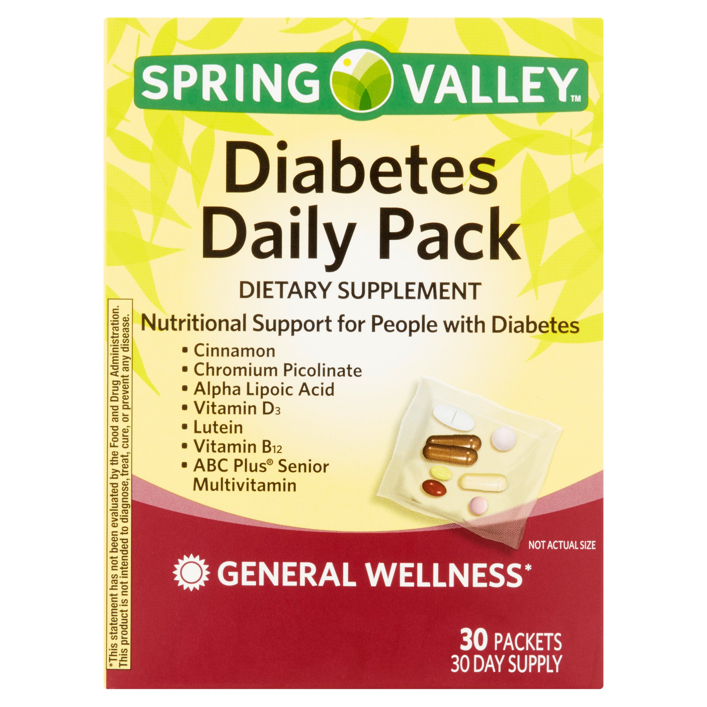 Spring Valley Diabetes Daily Pack, 30 Ct - image 1 of 5