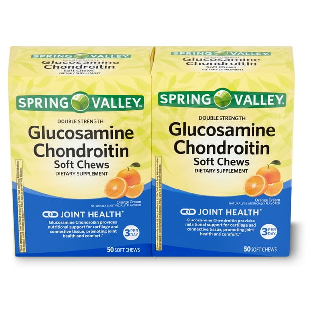 Spring Valley Double Strength Orange Cream Glucosamine Chondroitin