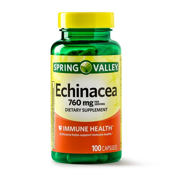 Spring Valley Echinacea Capsules, 760 mg, 100 Ct