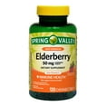 thumbnail image 1 of Spring Valley Elderberry Chewable Tablets Dietary Supplement, Wild Berry & Elderberry Flavor, 50 mg, 120 Count, 1 of 8