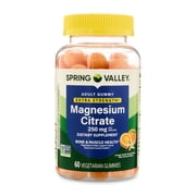 Spring Valley Extra Strength Magnesium Bone and Muscle Health Support Gummies, 250mg, 60 Count