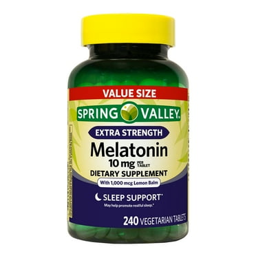 Spring Valley Extra Strength Melatonin Tablets Dietary Supplement Value ...