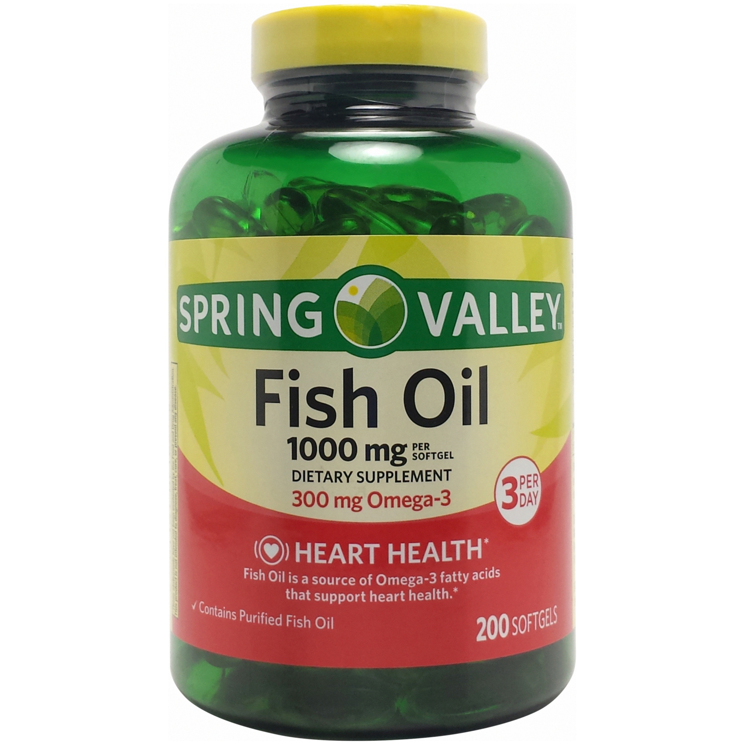 Spring Valley Fish Oil Mini, 600mg, 150ct, (2x75ct) - image 1 of 2