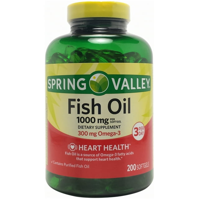 Spring Valley Fish Oil Mini, 600mg, 150ct, (2x75ct)