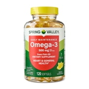 SV Daily Maintenance Omega-3 500mg from fish oil, 120 Softgels