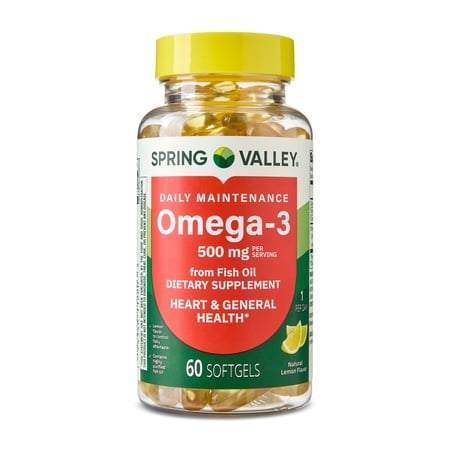 SV Daily Maintenance Omega-3 500mg from fish oil, 60 Softgels