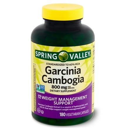 Spring Valley Garcinia Cambogia Dietary Supplement, 800 mg Capsules, 180 Count
