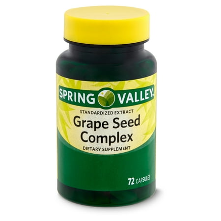 Spring Valley Grape Seed Complex Dietary Supplement, 72 Count