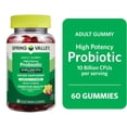 thumbnail image 1 of Spring Valley High Potency Probiotic Vegetarian Gummies, Strawberry Lemonade, 10B CFU, 60 Count, 1 of 3