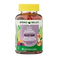 thumbnail image 1 of Spring Valley Kids Probiotic with Prebiotic from Inulin Vegetarian Gummies for Digestive Health, Assorted Flavors, 1 Billion CFU, 60 Count, 1 of 9