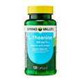 thumbnail interactive-video image 1 of Spring Valley L-Theanine Dietary Supplement Capsules for Mood Support, 100 mg, 100 Count, 1 of 11