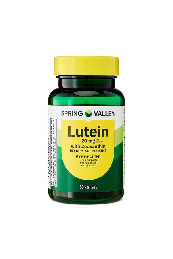 Lutein and Zeaxanthin Eye Health Softgels, 20mg, 30 Count