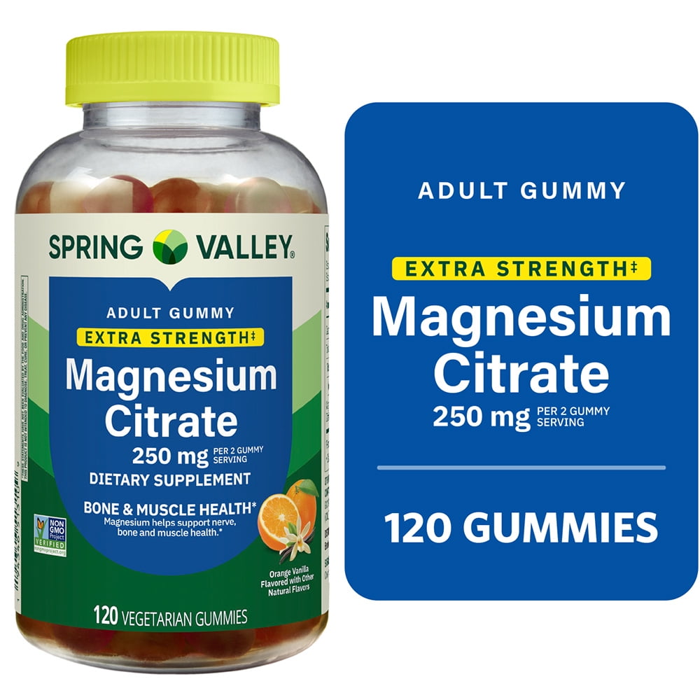 Spring Valley Extra Strength Magnesium Citrate 250MG 120 Count