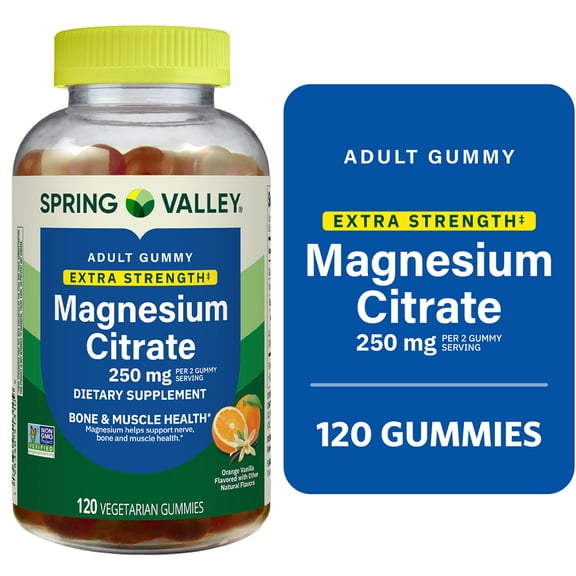 Spring Valley Extra Strength Magnesium Citrate 250MG 120 Count