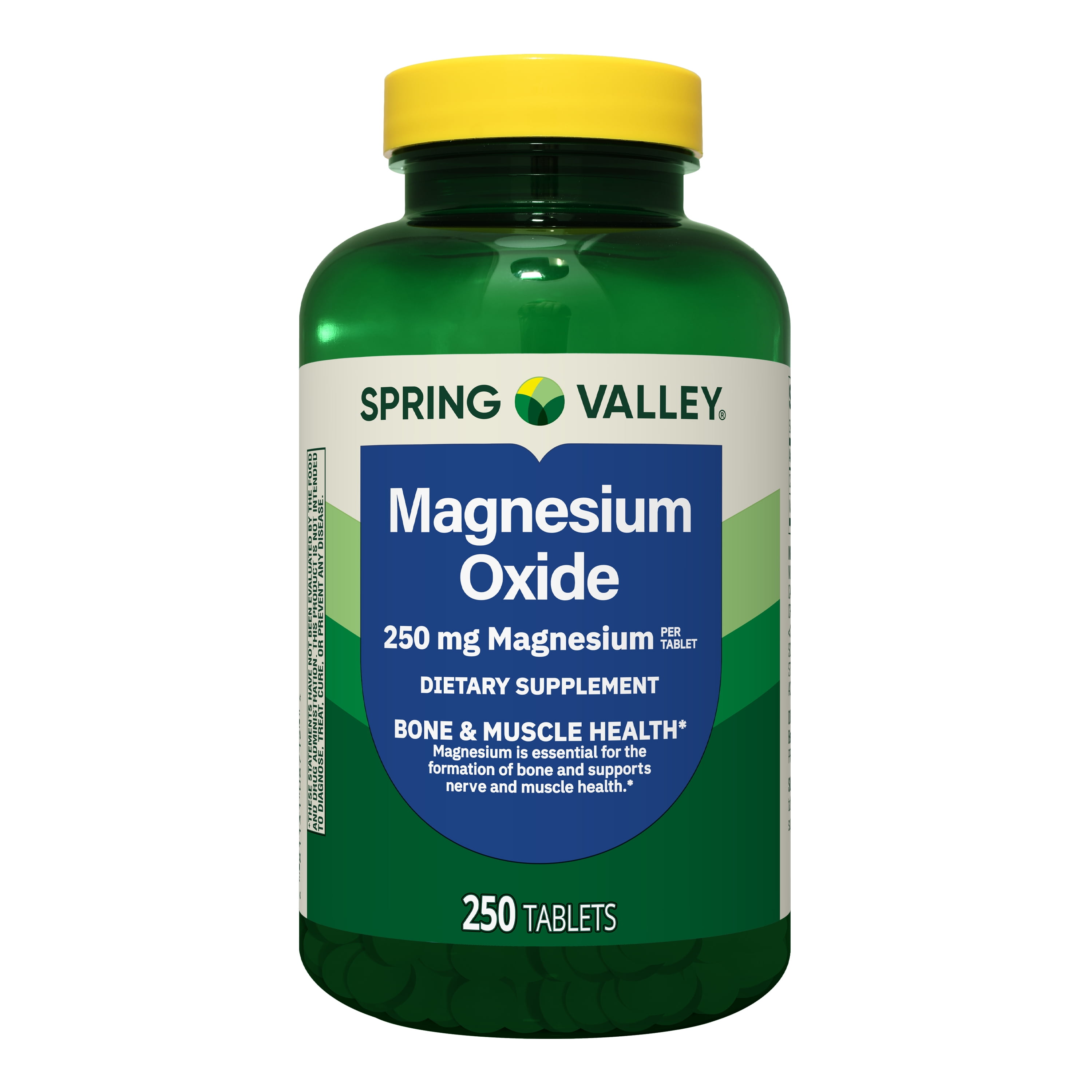 Spring Valley Magnesium Bone & Muscle Health Dietary Supplement Tablets, 250 mg, 250 Count