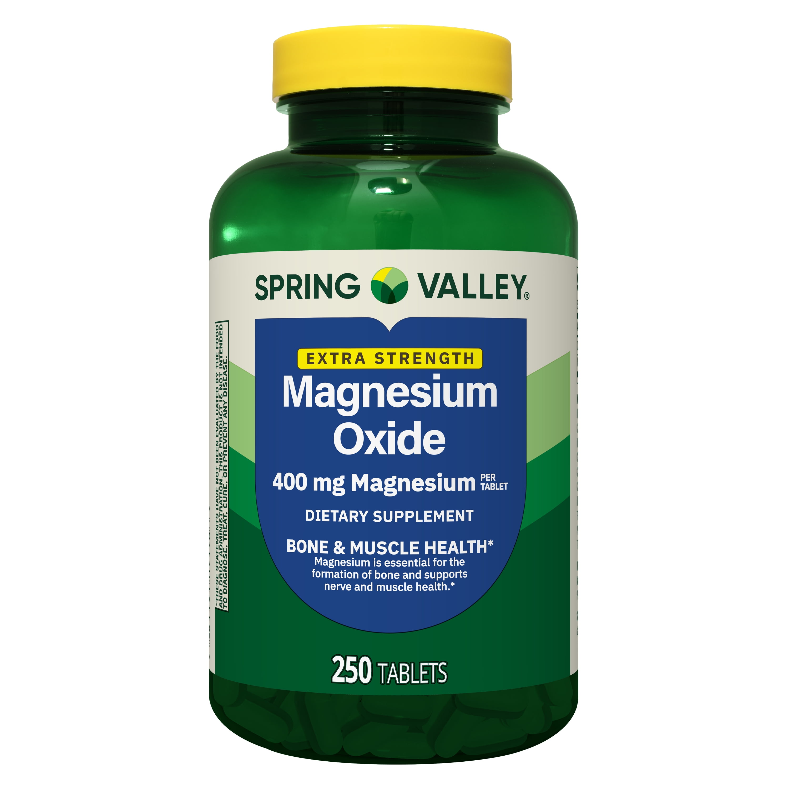 Spring Valley Magnesium Bone & Muscle Health Dietary Supplement Tablets, 400 mg, 250 Count