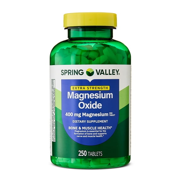 Spring Valley Magnesium Dietary Supplement Tablets for Bone and Muscle Health, 400 mg, 250 Count