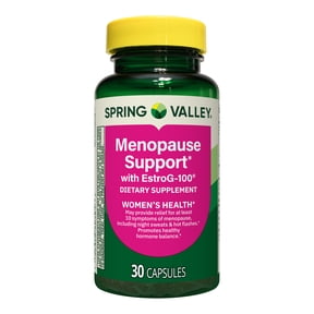 Spring Valley Menopause Support with Estro-G 100 for Women's Health Capsules, 30 Count