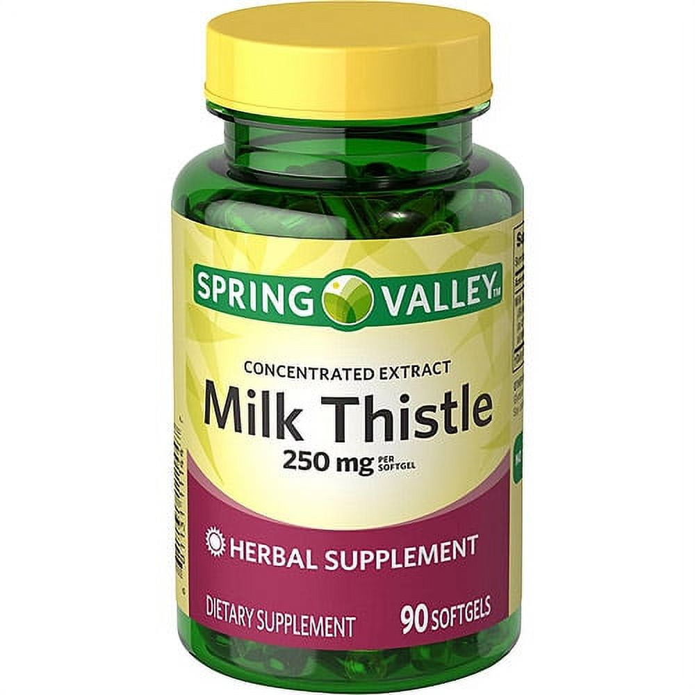 Spring Valley Milk Thistle Softgels, 250 mg, 90 count