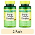 (2 pack) Spring Valley Papaya Enzyme Complex Chewable Tablets Dietary