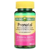 Spring Valley Prenatal Multivitamin/Multimineral for Pregnant and Nursing Women Dietary Supplement Tablets, 100 Count