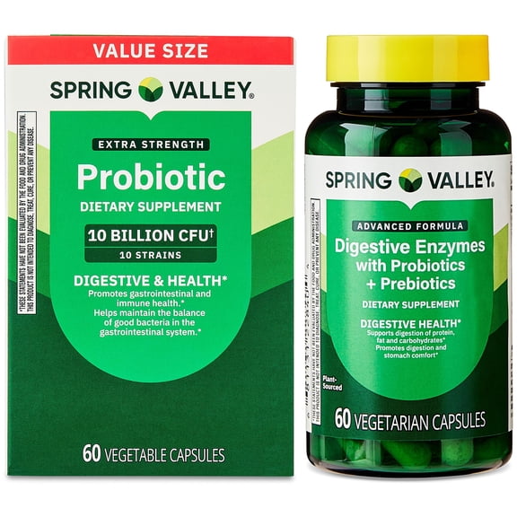 Spring Valley Probiotic and Digestive Enzyme Bundle