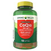 Spring Valley Rapid Release CoQ10 Softgels, 200mg, 150 Count