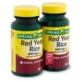 thumbnail image 1 of Spring Valley Red Yeast Rice Dietary Supplement Capsules Twin Pack, 600 mg, 60 Count, 1 of 9