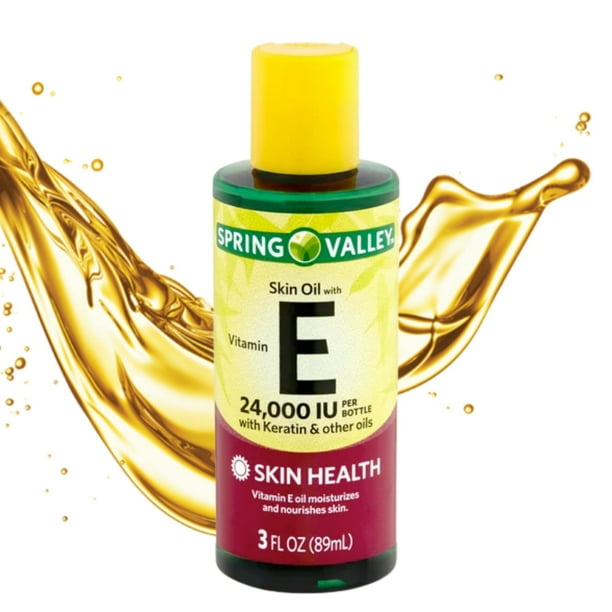 Spring Valley Skin Oil with Vitamin E, 24,000 IU, For All Skin Types