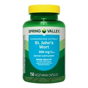 Spring Valley St. John's Wort Standardized Extract Capsules Dietary Supplement, 300 mg, 150 Count