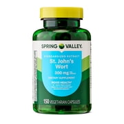 Spring Valley St. Johns Wort Standardized Extract Capsules Dietary Supplement, 300 mg, 150 Count