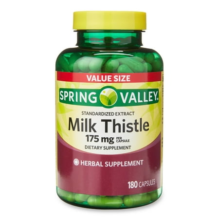 product image of Spring Valley Standardized Extract Milk Thistle Supplement, 175 mg, 180 Count Value Size