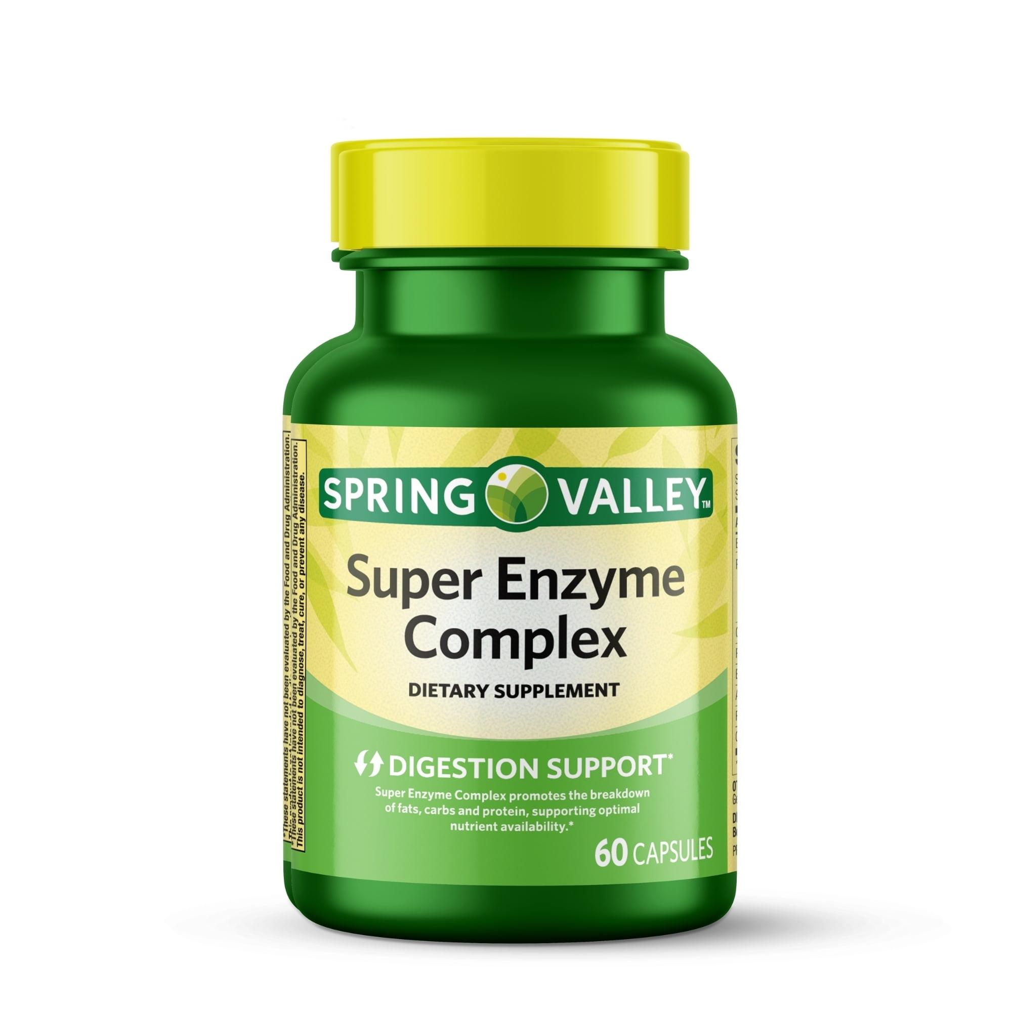 Spring Valley Super Enzyme Complex Dietary Supplement Capsules for ...