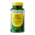 thumbnail image 1 of Spring Valley Super Vitamin B-Complex Dietary Supplement, 100 Count, Tablets for Metabolism Support, 1 of 11